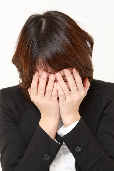 Depressive Geschäftsfrau — Stockfoto